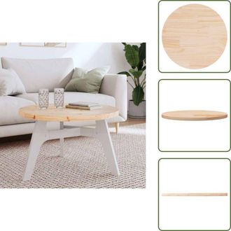 vidaXL Tavolo da soggiorno - vidaXL Piano Tavolo Rotondo &Oslash;70x3 cm in Legno Massello di Pino - Tavolo in pino