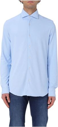 Paul & Shark Shirt - Heren - Casual Overhemden - Blauw - M - Katoen - Overhemden