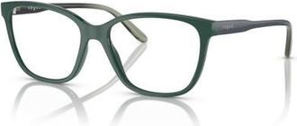 Vogue Eyewear 51mm Rectangle optical glasses in Green at Nordstrom