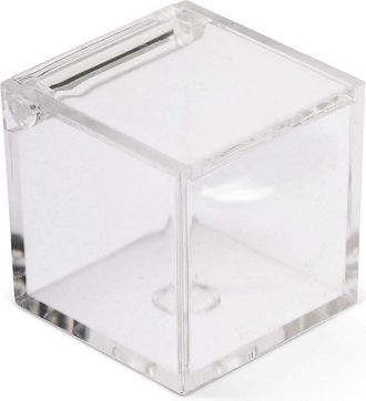 Trade Shop Trade Shop - 12 Scatoline Scatole Cubo Plexiglass 6x6cm Trasparente Porta Confetti Bomboniera