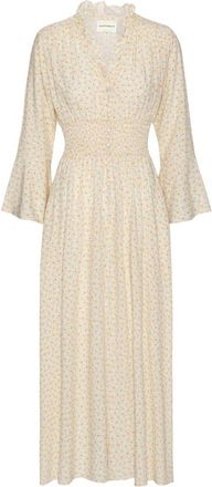 Americandreams Sally Lange Jurk - Dames - Maxi kleedjes - Beige - S - Kleedjes