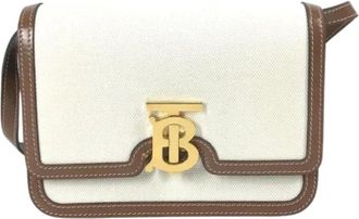 Burberry Pre-owned Cross Body Bags, female, Beige, Size: ONE SIZE Pre-owned Fabric shoulder-bags