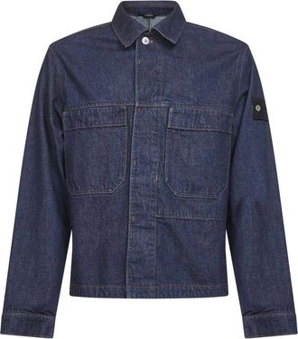Stone Island Denim Jacket - Heren - Spijkerjassen - Blauw - L - Denim - Jassen