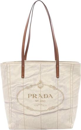 Prada Pre-owned Prada Linen Blend Tote Ladies 0YPVSWPZZZM3RQMA