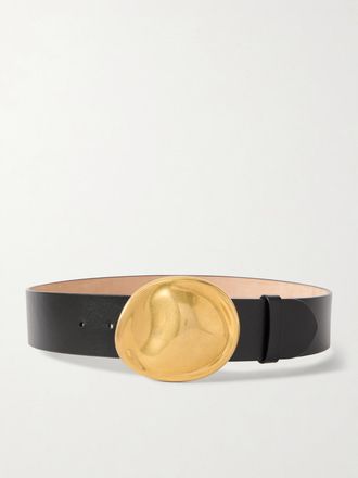 Khaite Cintura In Pelle Keefe - Nero