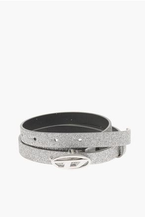 Diesel 10mm Slim Fit Glitter Belt size 75
