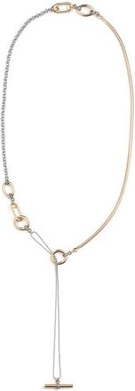 Demarson Benson Mixed Metal Y-Necklace in Gold/Gunmetal/Crystal at Nordstrom