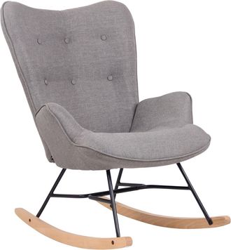 Clp Clp - Silla Mecedora Sanka En Tela Gris