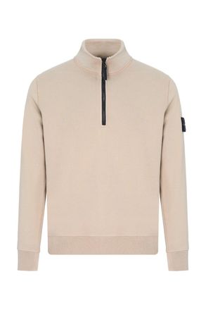 Stone Island S0051 1/4 ZIP SWEATSHIRT Size: XXL, colour: BEIGE