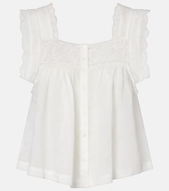 Citizens Of Humanity Mia lace-trimmed top