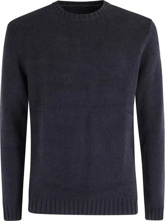 Roberto Ricci Design Cinematt Ronde Knit - Heren - Ronde hals truien - Zwart - L - Polyester - Truien & Vesten