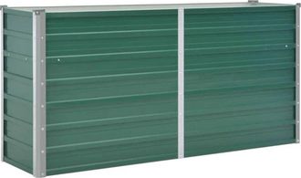 vidaXL Vidaxl - Arriate De Jard&iacute;n De Acero Galvanizado Verde 160x40x77 Cm