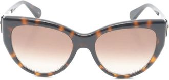 Gucci 2000s tortoiseshell cat-eye frame sunglasses - Brown