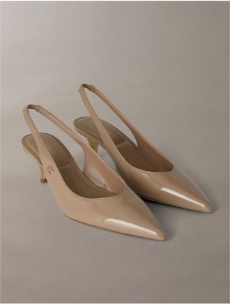 Calvin Klein Womens Womens Emyrsen Slingback Heel - Brown - 6H