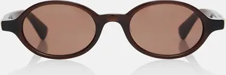 Bottega Veneta Slim Ribbon oval sunglasses