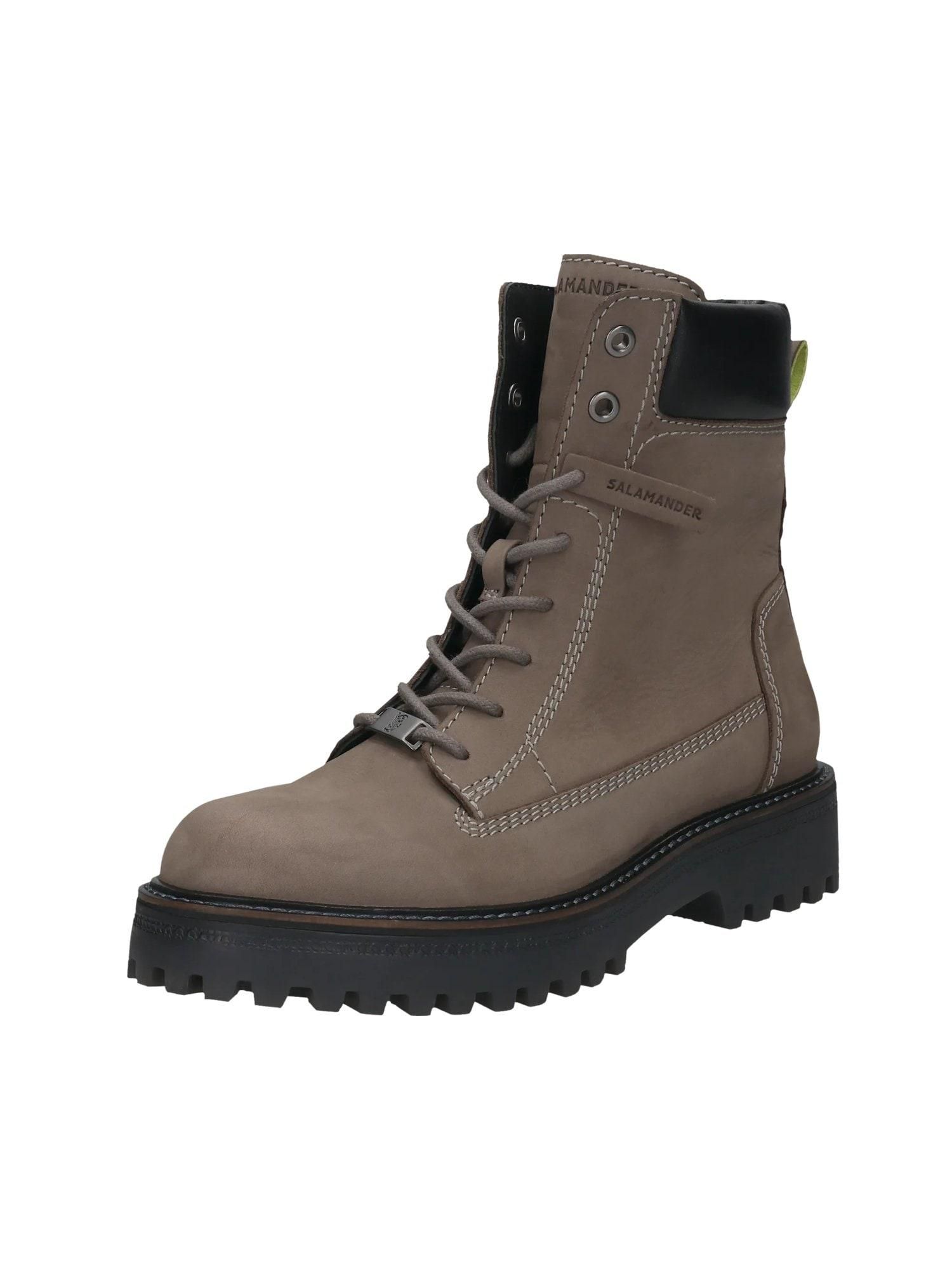 Salamander Damen Schlupfstiefel 'F31AUP301500-5200' Aus Rauleder In Beige – Chelsea Boots Mit 5 Cm Blockabsatz