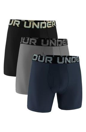 Under Armour 3-Pack Performance Tech Boxer Briefs in Blue Haze at Nordstrom Rack, Size X-Large