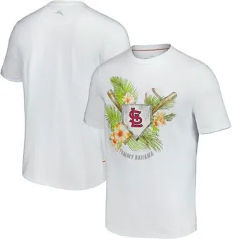Tommy Bahama Mens Tommy Bahama White St. Louis Cardinals Island League T-Shirt at Nordstrom, Size Small