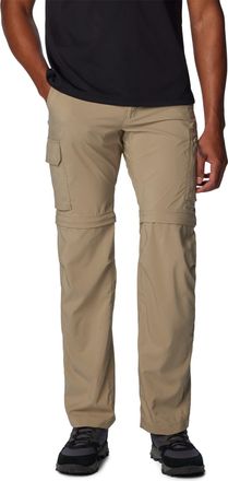 Columbia Mens Utility Convertible Trousers, Silver Ridge