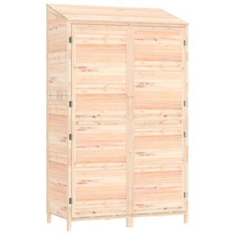 vidaXL Cobertizo De Jard&iacute;n Madera Maciza De Abeto 102x52x174,5 Cm Vidaxl