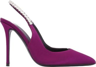 Giuseppe Zanotti Rachyl Crystal Embellished Slingback Pumps, Brand Size 35 ( US Size 5 )