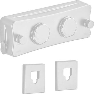 OEM Tendedero Retr&aacute;ctil De Alta Resistencia - Montaje En Pared - F&aacute;cil De Colgar - Bloqueo Para Evitar Que Se Hunda (dos L&iacute;neas, Blanco)