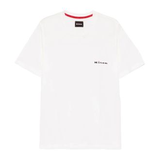 Kiton T-Shirts, male, White, Size: S T-Shirt
