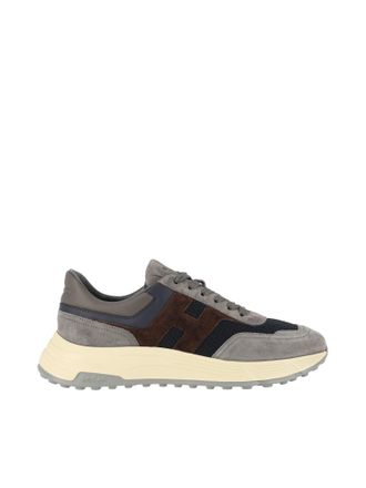 Hogan Hyperlight Calfskin Suede Mesh Sneakers