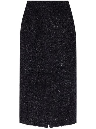 Balenciaga Tweed Midi Skirt