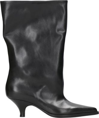 Elena Iachi Thais Haklaars - Dames - Laarzen met Hak - Zwart - 37 EU - Leer - Schoenen