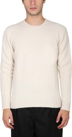Drumohr White Crew Neck Sweater