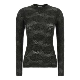 Brunello Cucinelli Dames, Truien, Grijs, Maat: S Zijde