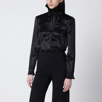 Gucci Silk satin shirt with a knotted bow