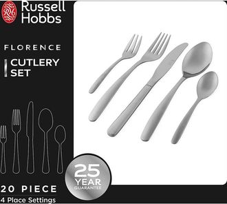 Russell Hobbs Juego De Cubiertos Russell Hobbs Rh022641eu7 Florence De 20 Piezas