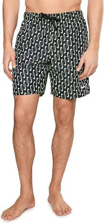 Nike Breaker Swoosh Link 7 Brief Lined Volley Mens Swimwear Black : 2XL, Mesh/Polyester