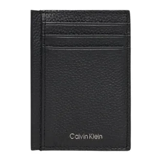 Calvin Klein Wallets & Cardholders, male, Black, Size: ONE SIZE Foil Emboss NS Card Case
