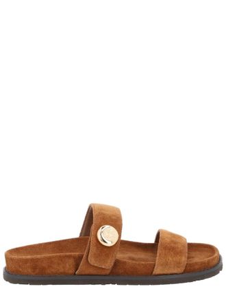 Tory Burch Brown Slip On Sandals