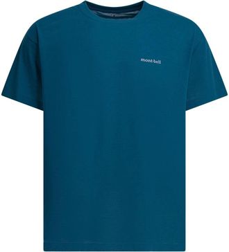 Montbell Wickron T One Point Logo - Heren - T-shirts - Blauw - L - Polyester - Tops