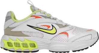 Nike Air Fire gele details witte sneakers