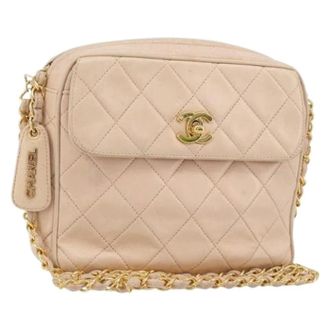 Chanel Pre-owned Cross Body Bags, female, Pink, Size: ONE SIZE Pre-owned Vintage Shoulder Bag
