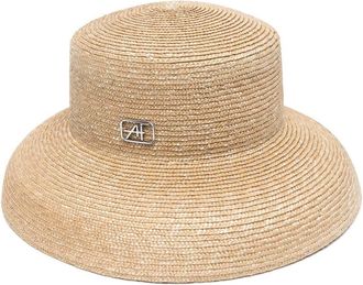Alberta Ferretti raffia bucket hat - women - Vegetable Fibres - S - Neutrals