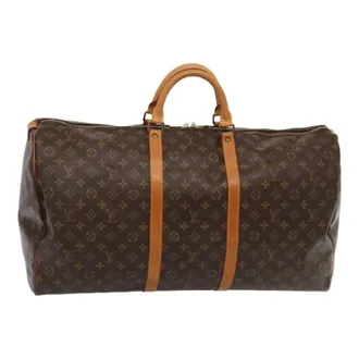 Louis Vuitton Pre-owned Weekend Bags, female, Brown, Size: ONE SIZE Pre-owned Keepall 60 Boston Bag