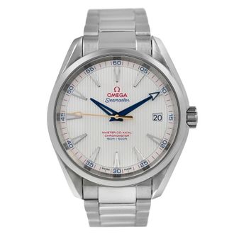 Omega Pre-owned Omega Seamaster Automatic Chronometer White Dial Mens Watch 231.10.42.21.02.0