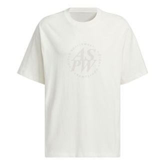 adidas Letter Printed T-Shirt Asia Sizing White JI6257