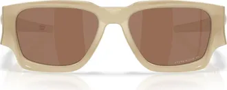 Oakley Instagator 58mm Polarized Rectangular Sunglasses in Sandstorm/prizm Ruby Polar at Nordstrom
