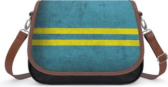 Generic Vintage Aruba Flag Small Womens Crossbody Bags Shoulder Handbag with Adjustable Strap for Travel