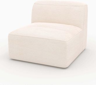 Rendez-Vous D&eacute;co Sill&oacute;n Mina Para Sof&aacute; Modular En Terciopelo Blanco Roto