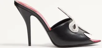 Valentino Garavani Coeur Vip&egrave;re Kidskin Slide Sandal 105Mm Wo