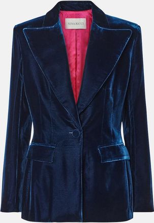 Nina Ricci Fluid velvet blazer