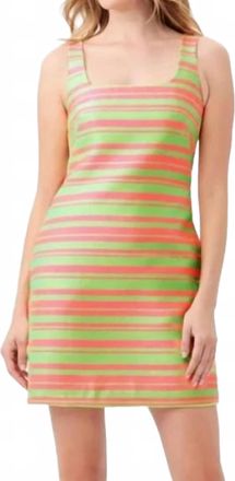 Trina Turk Pink Lime Bow Dress